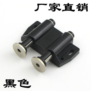 Xin Jieliang <b>Cabinet</b> Door Stop Black Plastic Double Ball Operated Self <b>Locking</b> Mechanism For Storage Closet - Product Image 1