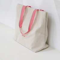 Sac fourre-tout en coton durable, écologique, recyclable et réutilisable, avec logo personnalisé, poignée épaule, taille et couleur personnalisables pour l'extérieur