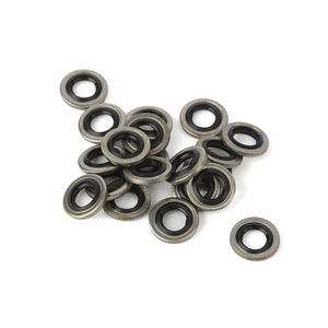 Arandelas <span class=keywords><strong>de</strong></span> Sellado <span class=keywords><strong>de</strong></span> Acero Inoxidable 301 con Revestimiento <span class=keywords><strong>de</strong></span> NBR, Arandelas <span class=keywords><strong>de</strong></span> Sellado Combinadas <span class=keywords><strong>de</strong></span> Metal y Goma - Product Image 1