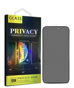 Protection d'Écran en Verre Anti-Espion et Intégrale 2.5D Respectueuse de la Vie Privée avec Dos pour iPhone 17 16 15 14 Pro Max <span class=keywords><strong>13Plus</strong></span> - Product Image 3