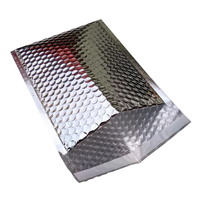 Argent Holographique Mat Rembourré Enveloppe Sac Personnalisé Expédition vêtements Emballage Mailing sacs Bulle Mailers