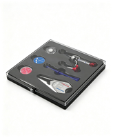 Coffret Cadeau de Golf avec Outil de Réparation de Divots, Marqueur de Balle, Tees de Golf et Serviettes de Sport – Kit d'Accessoires de Golf Doux et Portable pour Golfeurs