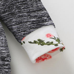 Conjuntos de Sudadera con Capucha para Niñas Pequeñas, Diseño Floral, Manga Larga, Moda Casual, Otoño, Venta al Por Mayor - Product Image 5