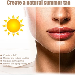 Acelerador de bronceado Gel de bronceado <span class=keywords><strong>Crema</strong></span> aceleradora (Coco) Gel de bronceado <span class=keywords><strong>hidratante</strong></span> blanco - Product Image 3