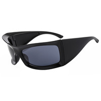 Lunettes de soleil Teenyoun tendance pour femmes, monture épaisse de créateur, forme concave, style œil de chat Y2K