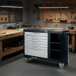 Fasano Tool Cabinet 7 <b>Drawer</b> Rolling Storage With Door And Lock For <b>Workshop</b> Use - Product Image 3