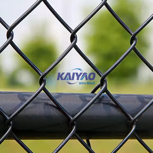 Yüksek Görünürlüklü Demir Tel Örgü Çelikten Yapılmış Zincir Bağlantılı Çit, Açık Baklava Örgü Yapısı - Product Image 4