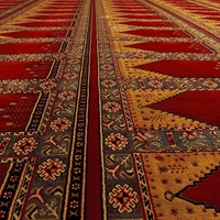 Tapis de prière enroulable de luxe en velours brodé, doux et épais, pour mosquée islamique, conception personnalisée, vente en gros OEM Bocai