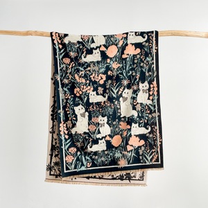 Nueva bufanda de gato bonita para <span class=keywords><strong>mujer</strong></span>, chal de Cachemira de imitación grueso con forro <span class=keywords><strong>polar</strong></span> para Otoño Invierno, ropa de abrigo cálido calentador de <span class=keywords><strong>cuello</strong></span> - Product Image 1