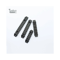 Rail en nylon professionnel Jingji SLR 21 mm couleur sable noir pour usage tactique extérieur haute résistance 5/7/9/11 emplacements K M
