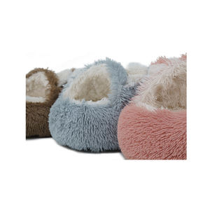 Bestverkochte Comfortabele Zachte Hondenbed Met Anti-Slip Bodem Pluche Kat Nest Cover Halfsluiting Foam Fiber Materiaal Huisdier Kennel - Product Image 5