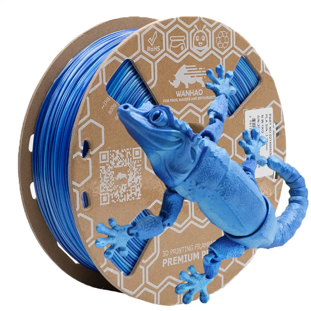 Silk PLA Ice Blue Gradation Filament 1kg 1,75mm für 3D-Drucker Mehrfarbiges Verbrauchs material