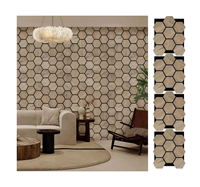 Panneaux acoustiques hexagonaux en bois akupanel hexagonal en bois panneau mural acoustique hexagonal en placage de bois