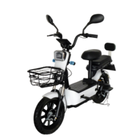 Trottinette électrique avec moteur 350W, batterie 48V, vélo électrique léger avec capteur GPS, phare LED, panier, système intelligent, autonomie de 30-40 km