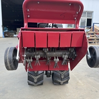 NEWPANDA Trituradora de Césped con Motor Diésel de 9 HP 188F, Arranque Eléctrico, Doble Eje, con 48 Cuchillas de Martillo y Ancho de Trabajo de 600 mm