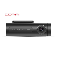 DDPAI N1 kamera dasbor ganda 1080p DDPai perekam Video mobil kotak hitam dengan resolusi 1296p layar LCD penglihatan malam H.264 Format Video