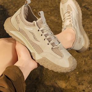 Nuevos Zapatos Deportivos de Verano para Hombre, Transpirables, de Malla Ligera, con Entresuela de Goma, Punta Redonda, Antideslizantes, para Trabajar - Product Image 3