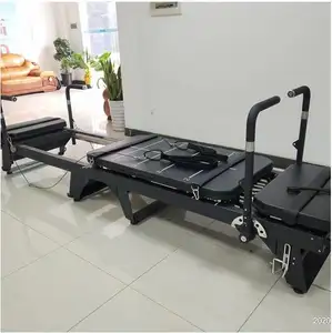 Megacore Pilates para cama de estudio Reformer Núcleo de aluminio Negro 200kg Capacidad 5 años de garantía - Product Image 1