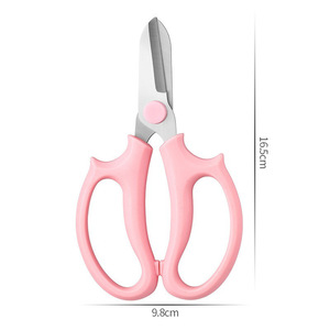 Tijeras de podar de acero inoxidable de 45 mm, color gris, para jardinería y floristerías - Product Image 2