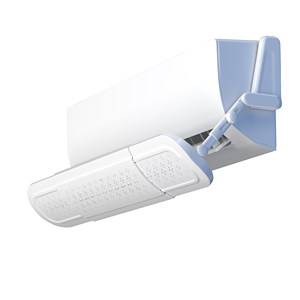 Outils muraux de <span class=keywords><strong>climatisation</strong></span> Couvercle en plastique de pare-brise <span class=keywords><strong>Déflecteur</strong></span> d'aération anti-soufflage droit - Product Image 1