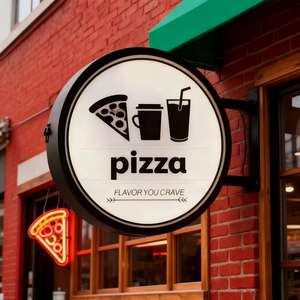 Letrero Luminoso LED de Pared de Doble Cara, Redondo, Acrílico y Metálico, Personalizado con Logotipo Impreso en 3D, Letrero Luminoso LED para Barbería - Product Image 6