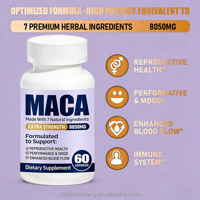 OME Adult Dietary Supplements Maca Root Capsules-Immune Support & Daily ...