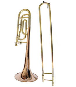 <span class=keywords><strong>Instrument</strong></span> de <span class=keywords><strong>trombone</strong></span> à changement de ténor Calworth B changement plat F changement de <span class=keywords><strong>trombone</strong></span> tube umbral en <span class=keywords><strong>cuivre</strong></span> blanc - Product Image 2