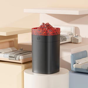 Humidificateur d'arôme ultrasonique en forme de volcan Portable 400ml pour la maison aromathérapie aux huiles essentielles Mini volcan avec fissure - Product Image 5