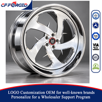 Offre Spéciale – Jantes forgées directionnelles à 2 pièces, profil profond, 19x9.5 et 20x10.5, finition chrome poli, entraxe 5x114.3, pour Ford Mustang