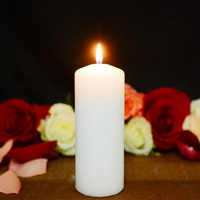 Bougie votive parfumée bon marché, grande bougie blanche en cire, fabrication bon marché