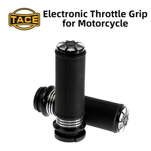 Motorcycle Handlebar Grips Black Anti-Slip Rubber Replacement For Harley Softail Dyna Touring Bike Accessories - Product Image 6