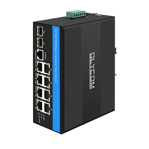 8端口基于Realtek的网络管理ERPS管理工业千兆光纤交换机