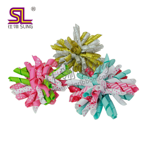 6 pollici nastro di gros grain ricci Korker fiocchi per capelli <span class=keywords><strong>con</strong></span> cravatte elastiche - Product Image 5