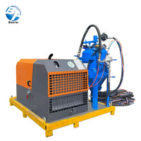 Pot de sablage à eau sans poussière portable avec compresseur d'air diesel Équipement complet de sablage sans poussière