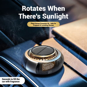 Diffuseur de parfum pour voiture en métal solaire de qualité supérieure, rotation longue durée, parfum naturel, technologie d'élimination des odeurs efficace, 3 ans - Product Image 3