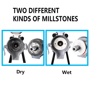 Hochleistungs-Trocken-Nass-Mais-Weizen-Reis-Kaffeebohnen-Mahl maschine Sojabohnen-Mühlen motor Doppelfunktions-Maismehl-Mahl maschine - Product Image 3