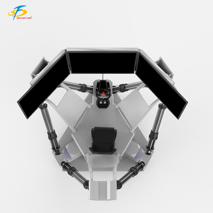 <span class=keywords><strong>Simulateur</strong></span> de course automobile <span class=keywords><strong>F1</strong></span> industriel avec mouvement VR, trois écrans, 6 DOF, six axes, retour sur investissement rapide - Product Image 2