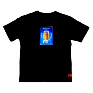 Camiseta con Luces LED Intermitentes Personalizables con Cualquier Diseño/Logotipo/Iluminación. Ideal para Campañas de Marca, Promociones y Eventos. Aumenta la visibilidad - Product Image 1