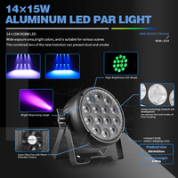 14X15W RGBW Par LED aluminium Mini Disco mariage fête de noël Par peut scène lumière mince DMX Luces LED Dj Par lumière