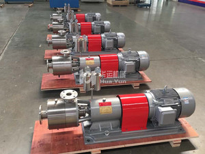 Huayun Stainless Steel Mayonnaise Mixer Dispersing Pump Sanitary Chemicals Emulsifier High-shearing Homogenizer - Product Image 2