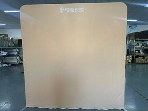 Miễn phí thiết kế gian hàng ảnh đứng căng thẳng vải màu sắc tươi sáng đôi bên gối Bìa thẳng photobooth sân khấu Backdrop với khung - Product Image 3