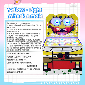 Trong nhà Búa đồng tiền hoạt động búa ếch đánh trò chơi máy Whack một nốt ruồi trẻ em Trò chơi giao diện điều khiển - Product Image 6