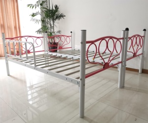 Lit superposé en métal à cadre double pour étudiants, lits superposés en métal utilisés dans les écoles - Product Image 3