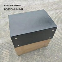 Boîte de rangement et de présentation portable pour lunettes de soleil et de vue, capacité 64 paires, valise sécurisée, finition noire brillante, vente en gros