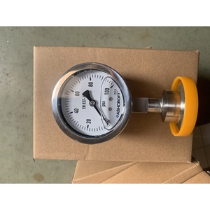 Manómetro Sanitario de Diafragma Ashcroft 35-1032, 0-100 Psi, Conexión TC para Biofarmacéutica - Product Image 1