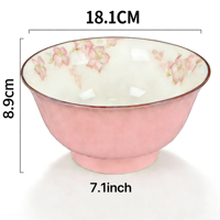Bol à riz en céramique moderne de haute qualité sans plomb, en porcelaine émaillée, écologique, pour cadeaux d'affaires, maison, restaurant, fêtes, personnalisable
