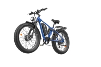 Vélo électrique tout-terrain à suspension, moteur central sans balais 52V 6000W, 7 vitesses, fourche en alliage d'aluminium de qualité aéronautique, pneus larges