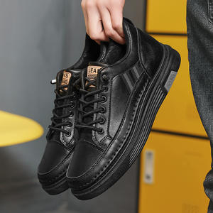 Chaussures pour hommes printemps/été 2025, nouvelles baskets en cuir respirantes, chaussures plates à enfiler, chaussures décontractées - Product Image 3