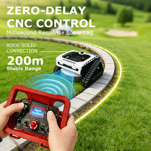 <span class=keywords><strong>Tondeuse</strong></span> à gazon industrielle télécommandée VORAN 425cc hybride sur chenilles pour la tonte des autoroutes, des ponts et des grandes bandes vertes - Product Image 3