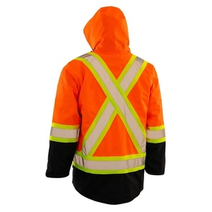 Vêtements de travail haute visibilité pour hommes, veste imperméable renforcée, réfléchissante, personnalisable, pour la construction, fournie directement par l'usine - Product Image 5